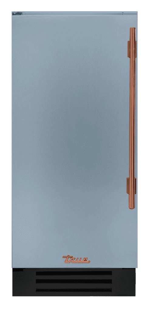 Undercounter Refrigerator, Left Hinged, Bluestone, Copper Hardware TUR15LOPCDSK152H03