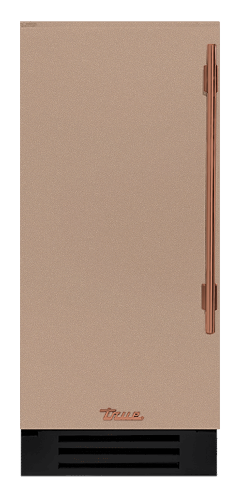 Undercounter Refrigerator, Left Hinged, Champagne, Copper Hardware TUR15LOPCDSK179H03