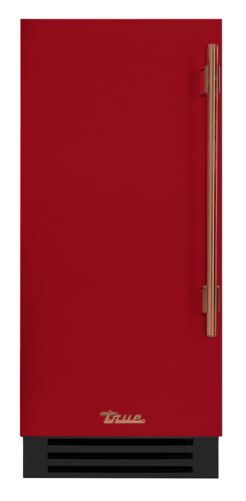 Undercounter Refrigerator, Left Hinged, Crimson, Copper Hardware TUR15LOPCDSK193H03