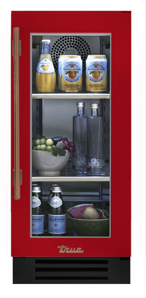 Undercounter Refrigerator, Right Hinged, Crimson, Copper Hardware TUR15ROGCDSK193H03