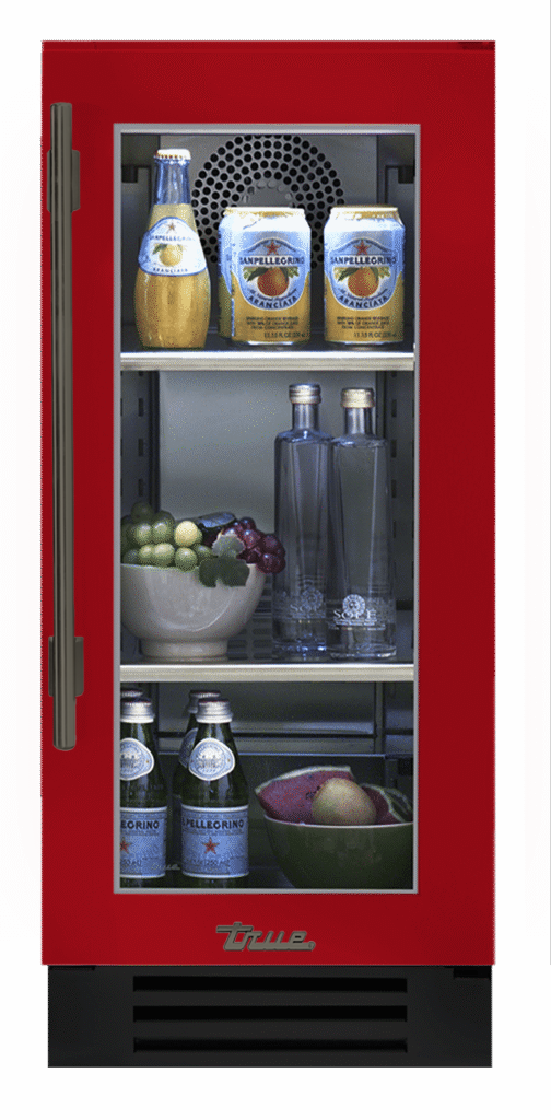 Undercounter Refrigerator, Right Hinged, Crimson, Pewter Hardware TUR15ROGCDSK193H05