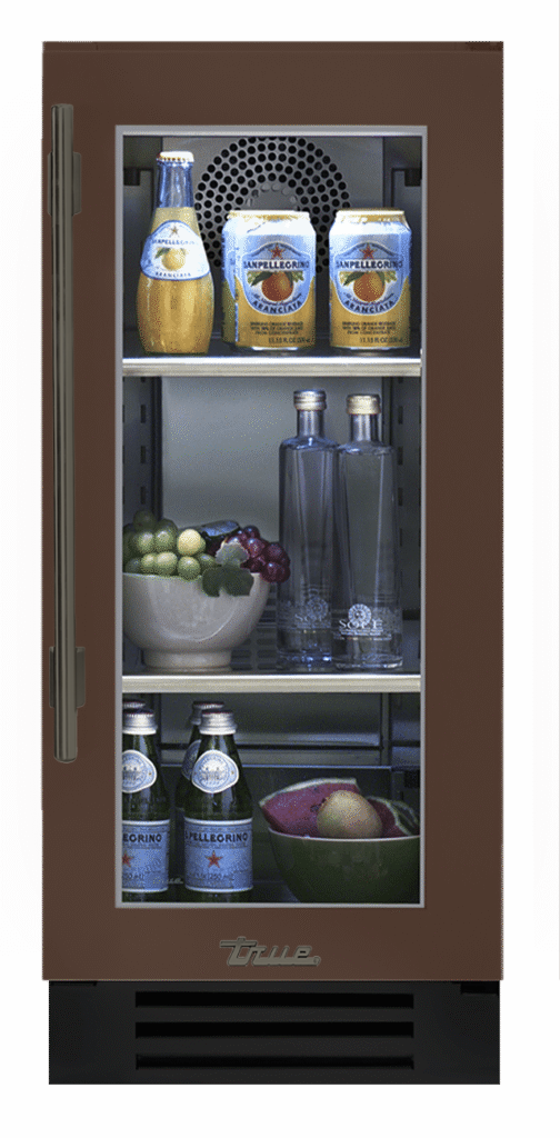 Undercounter Refrigerator, Right Hinged, Espresso, Pewter Hardware TUR15ROGCDSK305H05