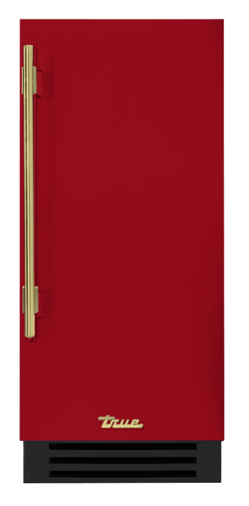 Undercounter Refrigerator, Right Hinged, Crimson, Brass Hardware TUR15ROPCDSK193H01