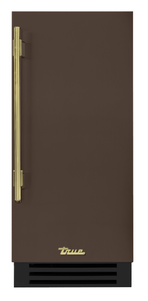 Undercounter Refrigerator, Right Hinged, Espresso, Brass Hardware TUR15ROPCDSK305H01