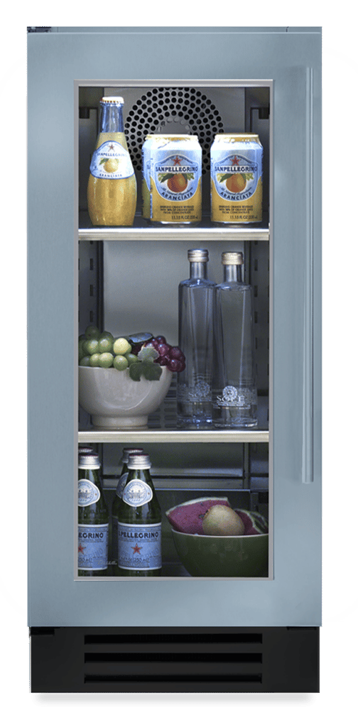 15″ Undercounter Refrigerator Stainless Glass TUR15RSGC103H04