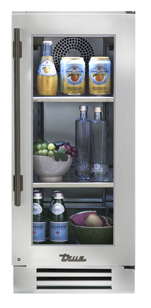 Undercounter Refrigerator, Right Hinged, Pewter Hardware TUR15RSGCH05