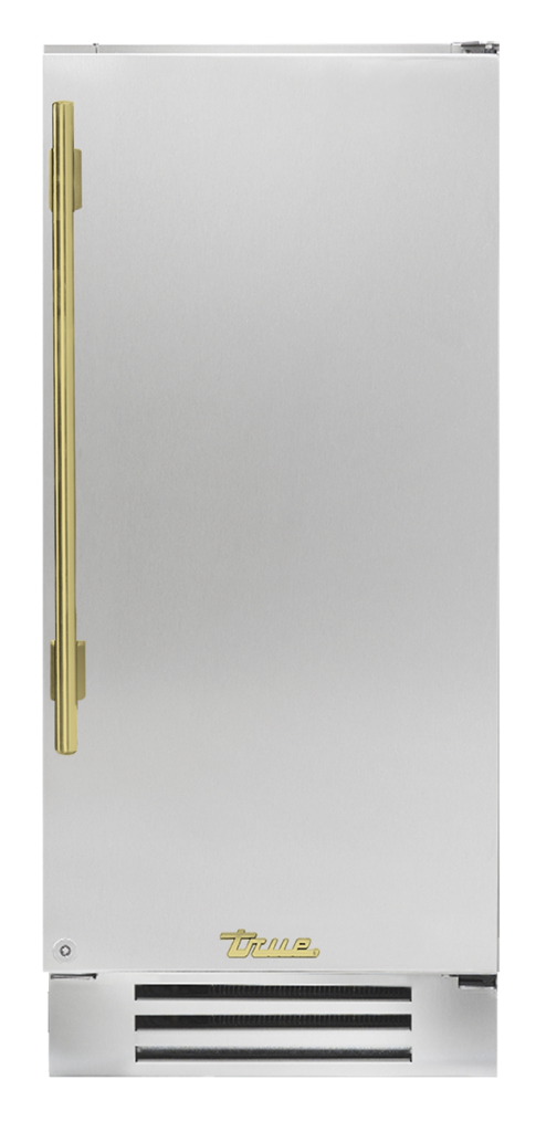 Undercounter Refrigerator, Right Hinged, Brass Hardware TUR15RSSCH01