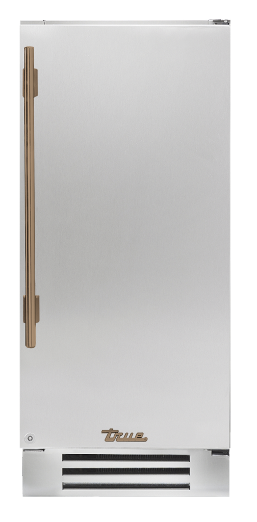 Undercounter Refrigerator, Right Hinged, Gold Hardware TUR15RSSCH08