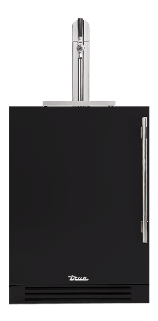 Undercounter Beverage Dispenser, Left Hinged, Matte Black, Chrome Hardware TUR24BDLOPCDSK027H02