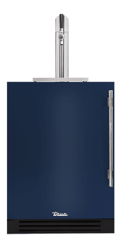 Undercounter Beverage Dispenser, Left Hinged, Cobalt, Chrome Hardware TUR24BDLOPCDSK078H02