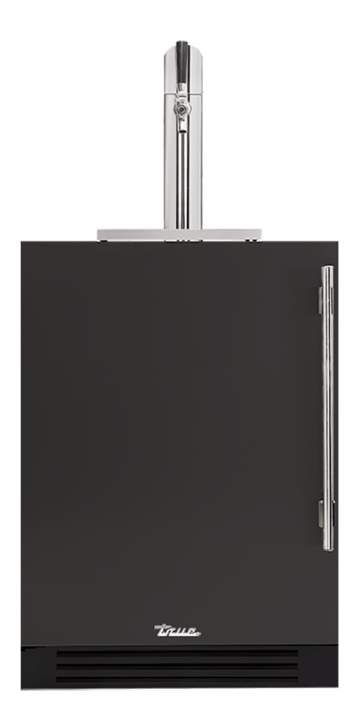 Undercounter Beverage Dispenser, Left Hinged, Ultra Matte Black, Chrome Hardware TUR24BDLOPCDSK085H02