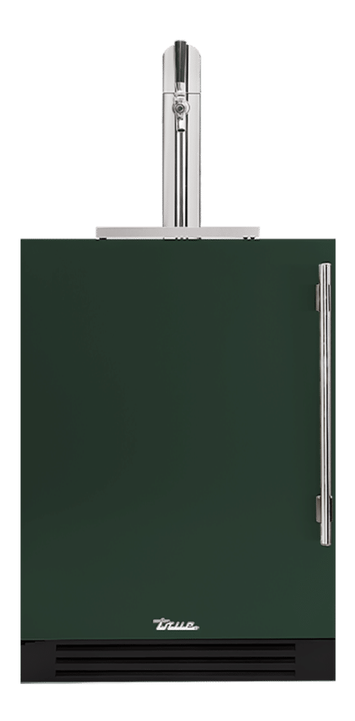 Undercounter Beverage Dispenser, Left Hinged, Emerald, Chrome Hardware TUR24BDLOPCDSK086H02