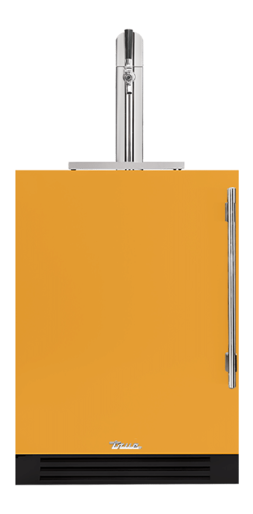 Undercounter Beverage Dispenser, Left Hinged, Saffron, Chrome Hardware TUR24BDLOPCDSK103H02