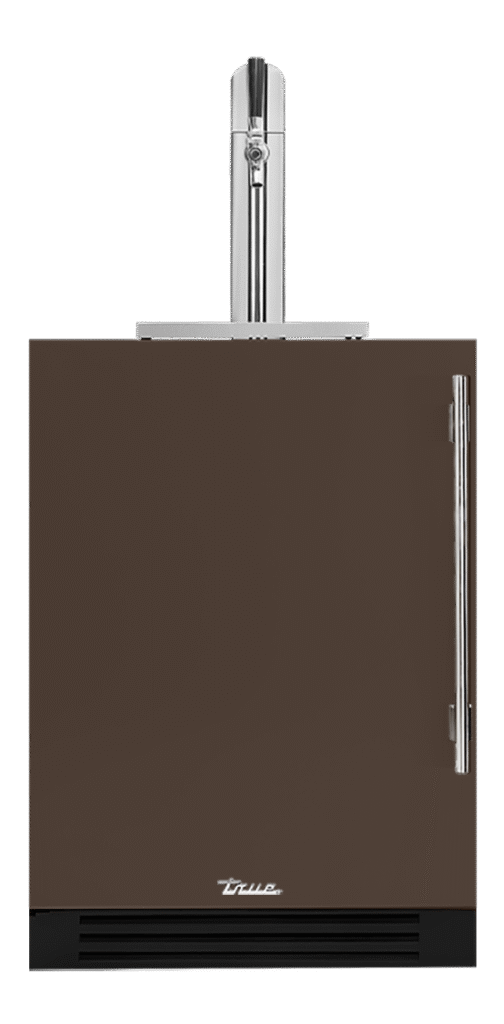 Undercounter Beverage Dispenser, Left Hinged, Espresso, Chrome Hardware TUR24BDLOPCDSK305H02
