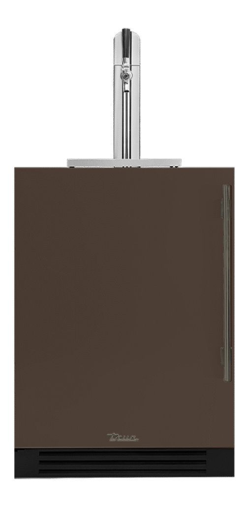Undercounter Beverage Dispenser, Left Hinged, Espresso, Pewter Hardware TUR24BDLOPCDSK305H05