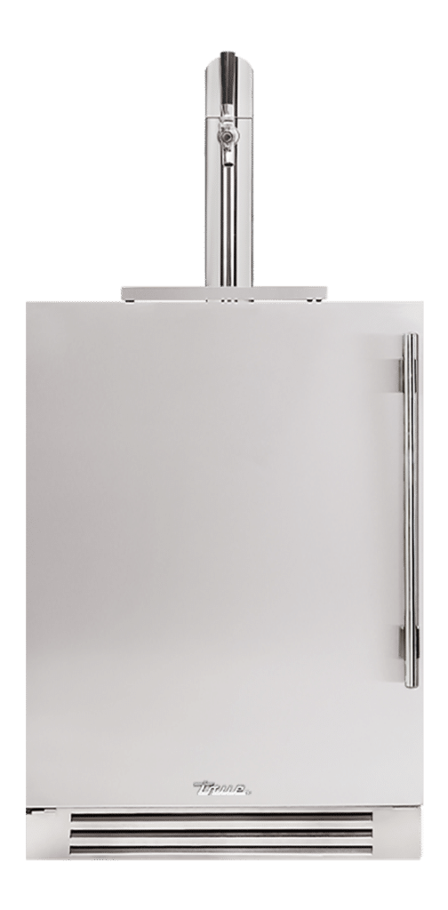 Undercounter Beverage Dispenser, Left Hinged, Color Match, Chrome Hardware TUR24BDLOPCDSKXXXH02