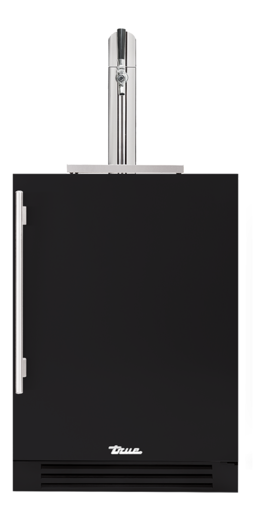 Undercounter Beverage Dispenser, Right Hinged, Matte Black, Chrome Hardware TUR24BDROPCDSK027H02