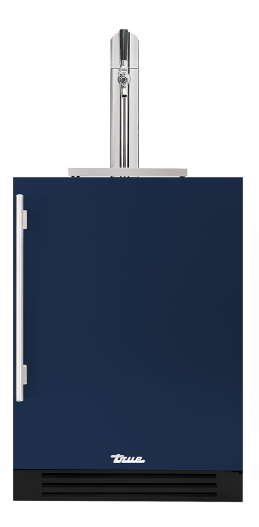 Undercounter Beverage Dispenser, Right Hinged, Cobalt, Chrome Hardware TUR24BDROPCDSK078H02