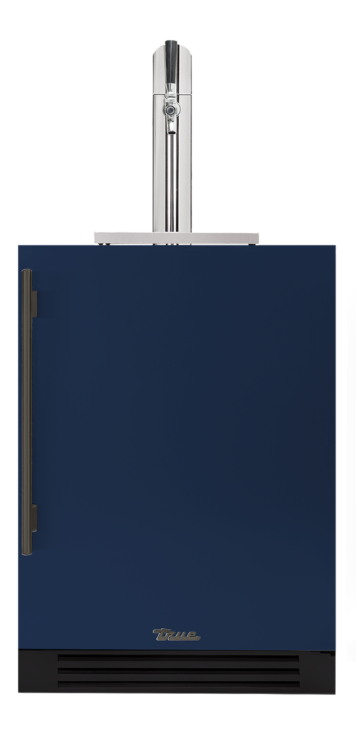Undercounter Beverage Dispenser, Right Hinged, Cobalt, Pewter Hardware TUR24BDROPCDSK078H05