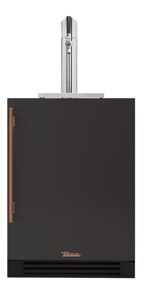 Undercounter Beverage Dispenser, Right Hinged, Ultra Matte Black, Copper Hardware TUR24BDROPCDSK085H03