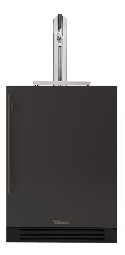 Undercounter Beverage Dispenser, Right Hinged, Ultra Matte Black, Pewter Hardware TUR24BDROPCDSK085H05