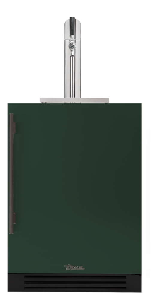 Undercounter Beverage Dispenser, Right Hinged, Emerald, Pewter Hardware TUR24BDROPCDSK086H05