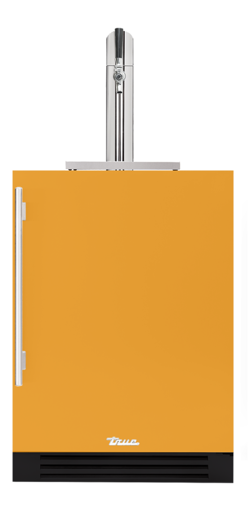 Undercounter Beverage Dispenser, Right Hinged, Saffron, Chrome Hardware TUR24BDROPCDSK103H02
