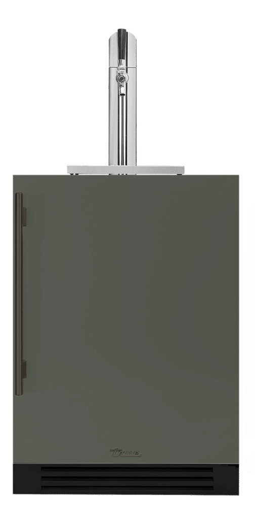 Undercounter Beverage Dispenser, Right Hinged, Olive, Pewter Hardware TUR24BDROPCDSK238H05