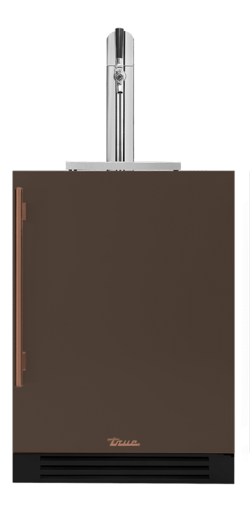 Undercounter Beverage Dispenser, Right Hinged, Espresso, Copper Hardware TUR24BDROPCDSK305H03