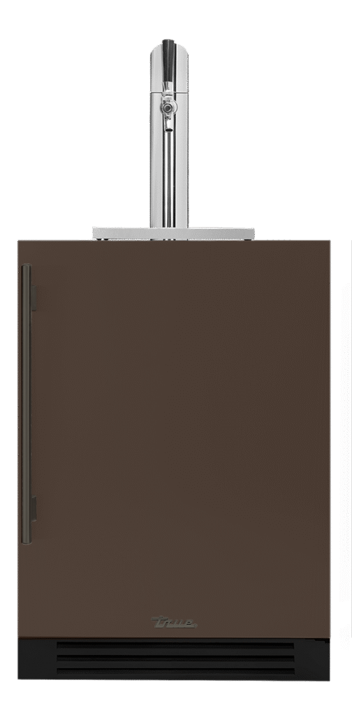 Undercounter Beverage Dispenser, Right Hinged, Espresso, Pewter Hardware TUR24BDROPCDSK305H05