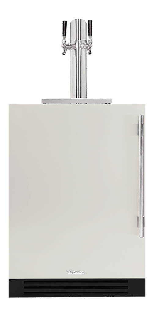 Undercounter Beverage Dispenser, Left Hinged, Antique White TUR24DDLOPCDSK050H04