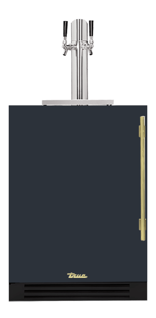 Undercounter Beverage Dispenser, Left Hinged, Juniper, Brass Hardware TUR24DDLOPCDSK104H01