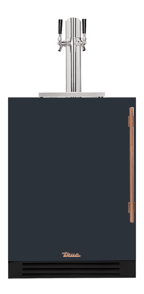 Undercounter Beverage Dispenser, Left Hinged, Juniper, Copper Hardware TUR24DDLOPCDSK104H03