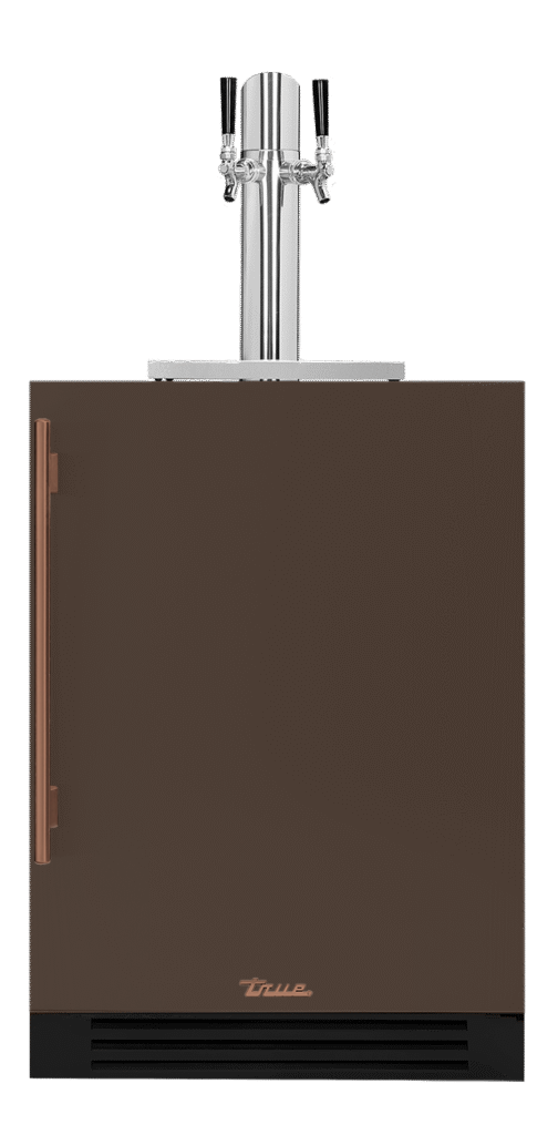 Undercounter Beverage Dispenser, Right Hinged, Espresso, Copper Hardware TUR24DDROPCDSK305H03