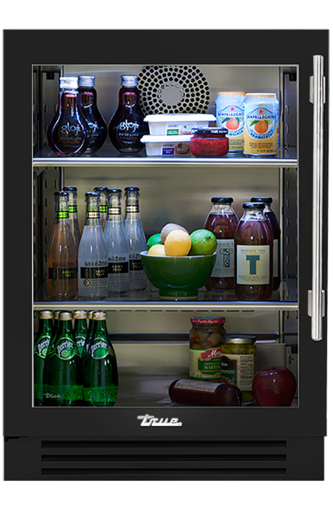 Undercounter Refrigerator, Left Hinged, Gloss Black TUR24LOGCDSK044H04
