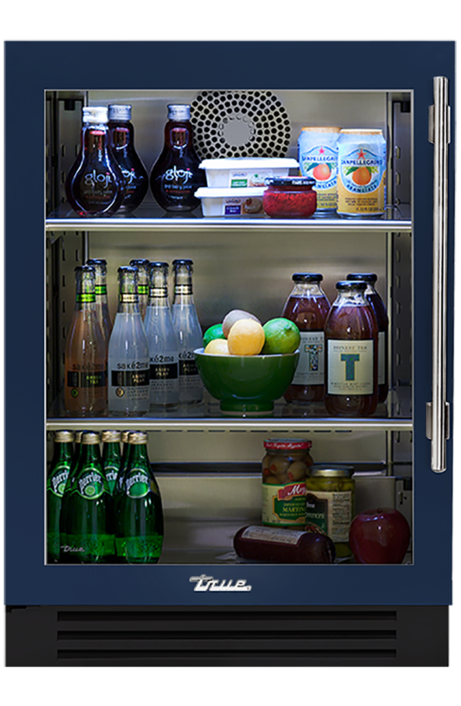 Undercounter Refrigerator, Left Hinged, Cobalt, Chrome Hardware TUR24LOGCDSK078H02