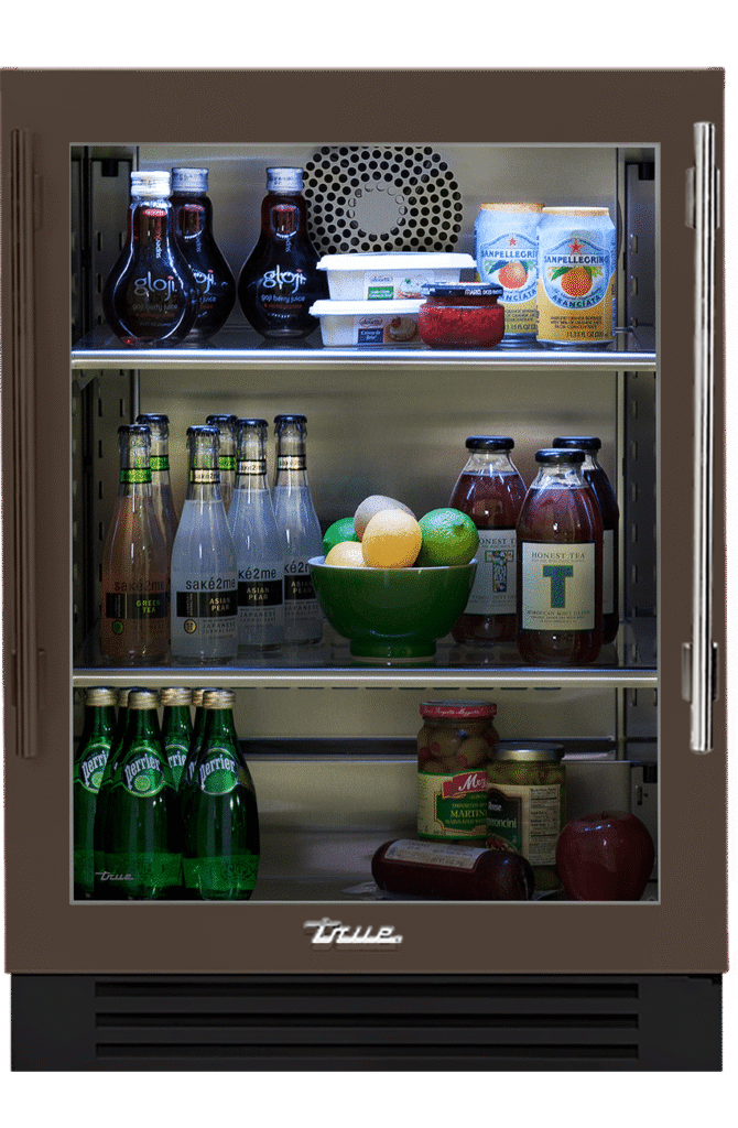 Undercounter Refrigerator, Left Hinged, Espresso, Chrome Hardware TUR24LOGCDSK305H02