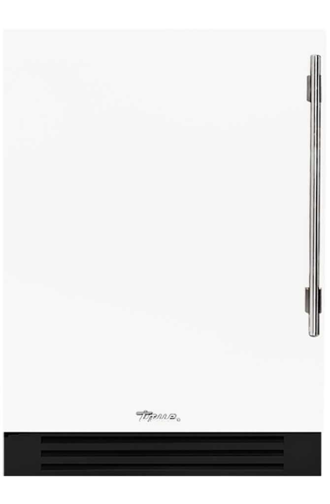 Undercounter Refrigerator, Left Hinged, Matte White, Chrome Hardware TUR24LOPCDSK030H02