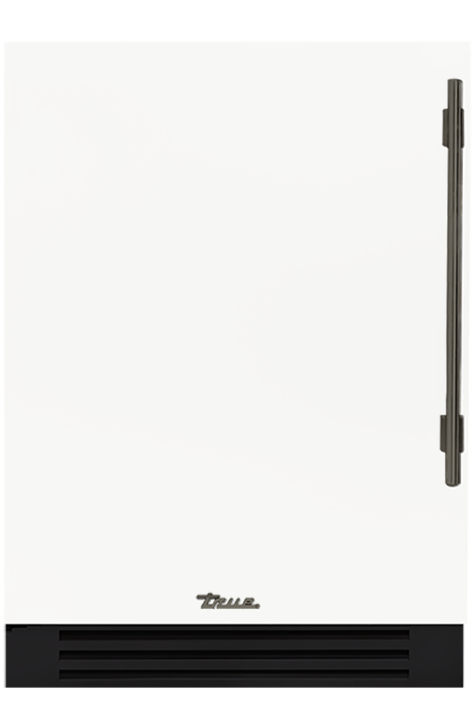 Undercounter Refrigerator, Left Hinged, Matte White, Pewter Hardware TUR24LOPCDSK030H05