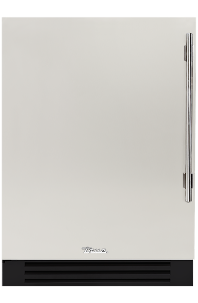 Undercounter Refrigerator, Left Hinged, Antique White, Chrome Hardware TUR24LOPCDSK050H02