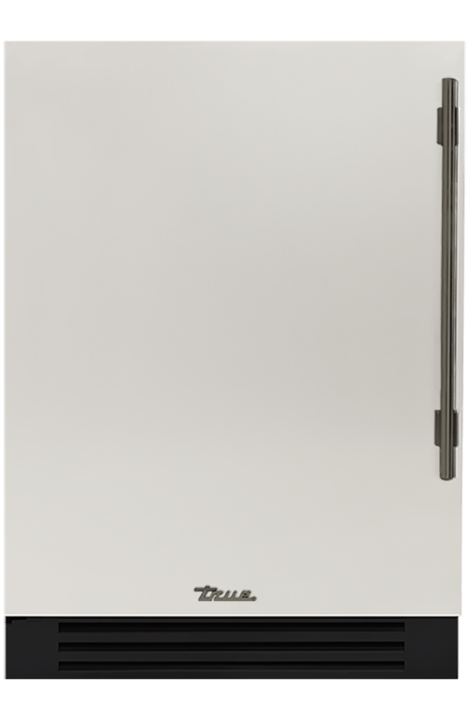 Undercounter Refrigerator, Left Hinged, Antique White, Pewter Hardware TUR24LOPCDSK050H05