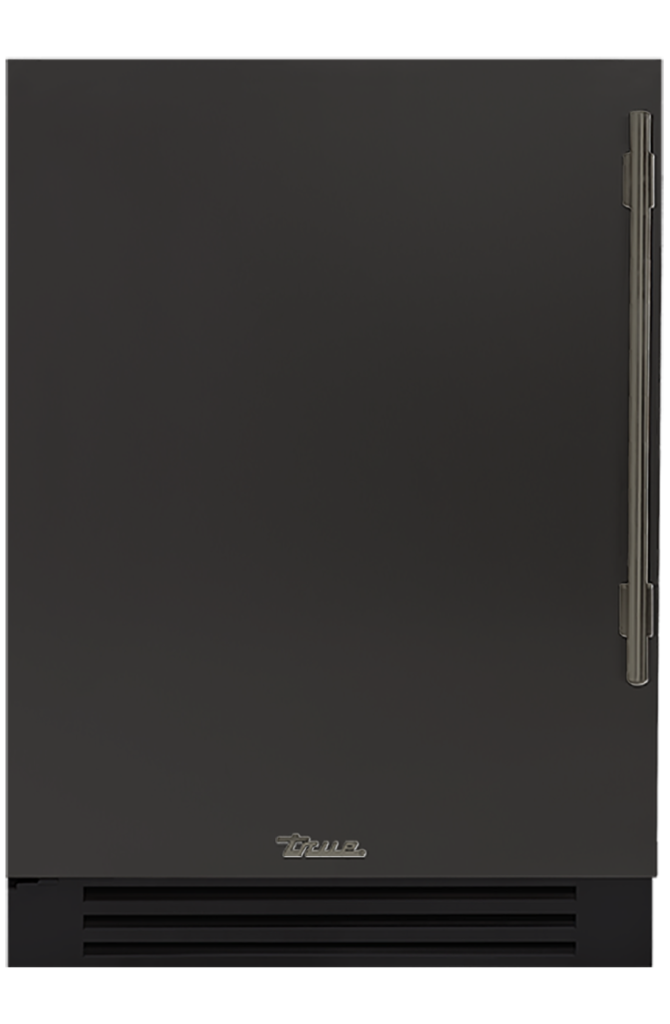 Undercounter Refrigerator, Left Hinged, Ultra Matte Black, Pewter Hardware TUR24LOPCDSK085H05