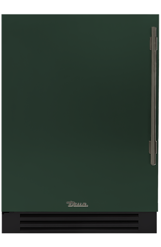 Undercounter Refrigerator, Left Hinged, Emerald, Pewter Hardware TUR24LOPCDSK086H05