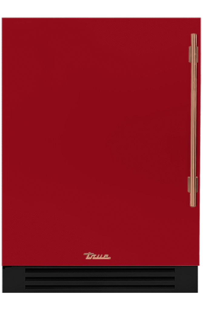 Undercounter Refrigerator, Left Hinged, Crimson, Copper Hardware TUR24LOPCDSK193H03
