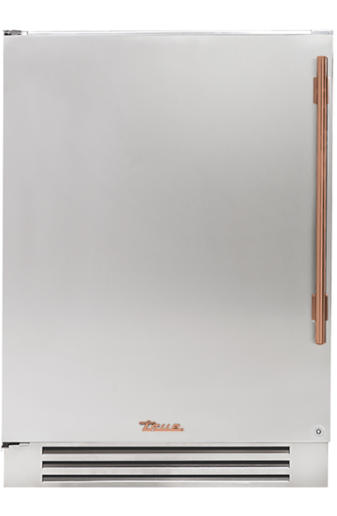 Undercounter Refrigerator, Left Hinged, Color Match, Copper Hardware TUR24LOPCDSKXXXH03