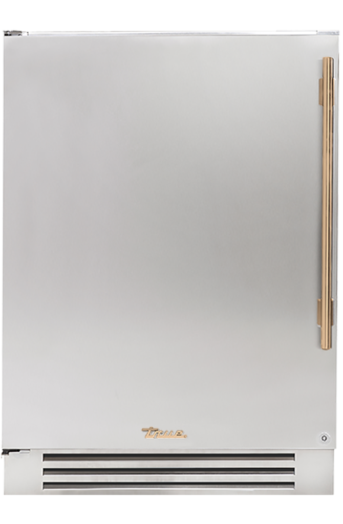 Undercounter Refrigerator, Left Hinged, Color Match, Gold Hardware TUR24LOPCDSKXXXH08