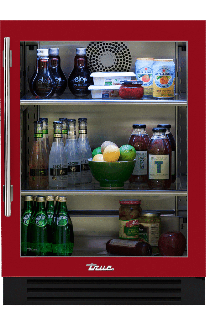 Undercounter Refrigerator, Right Hinged, Crimson, Chrome Hardware TUR24ROGCDSK193H02