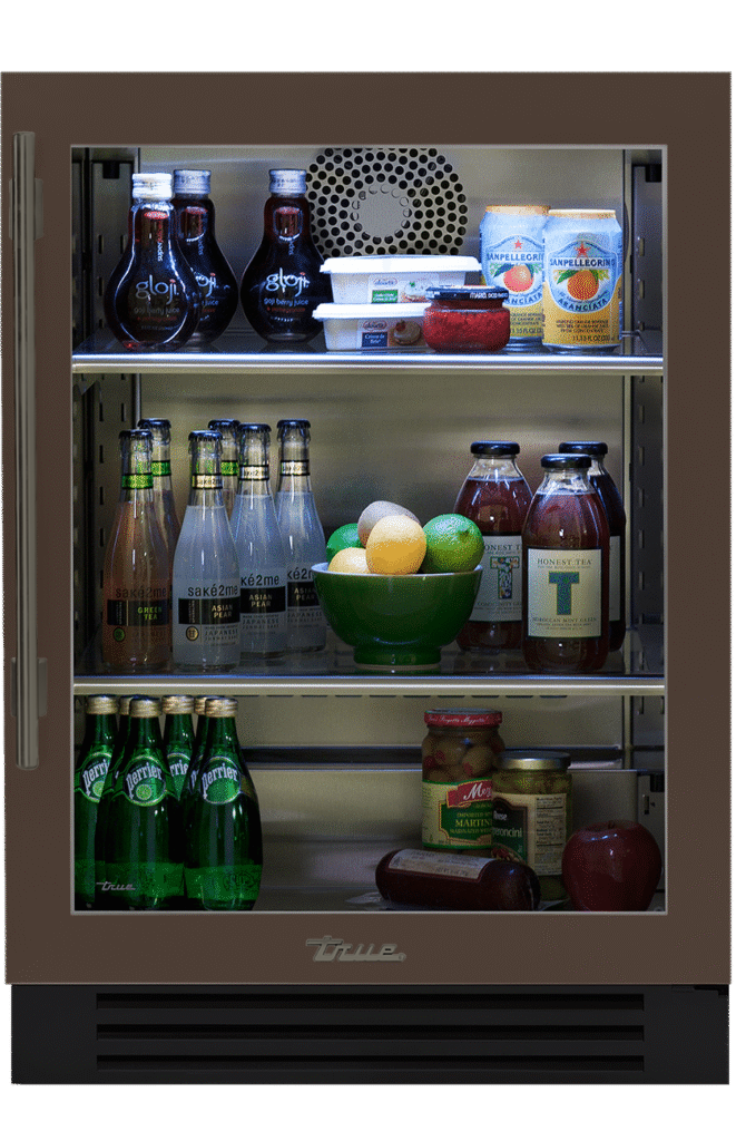 Undercounter Refrigerator, Right Hinged, Espresso, Pewter Hardware TUR24ROGCDSK305H05