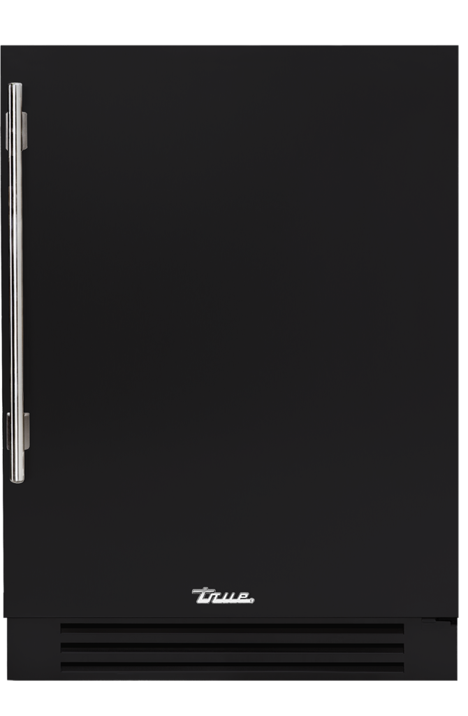 Undercounter Refrigerator, Right Hinged, Matte Black, Chrome Hardware TUR24ROPCDSK027H02