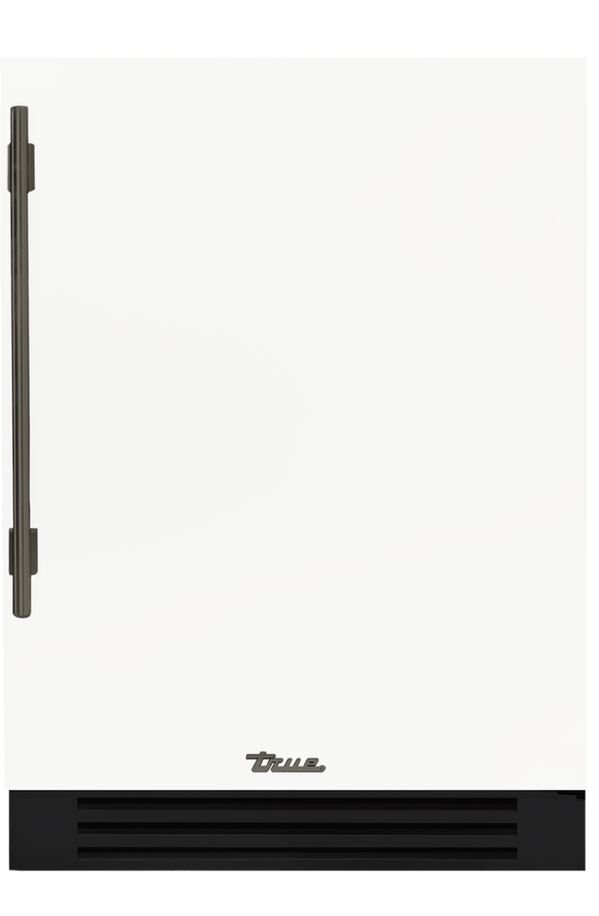 Undercounter Refrigerator, Right Hinged, Matte White, Pewter Hardware TUR24ROPCDSK030H05